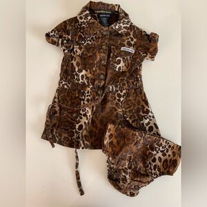 Animal print Dress w/ Bloomers